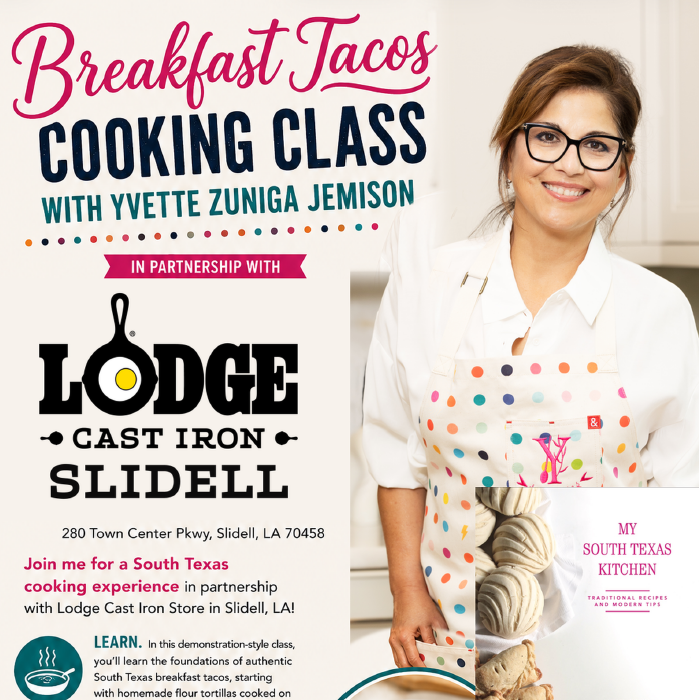 BREAKFAST TACO COOKING CLASS AT LODGE CAST IRON SLIDELL