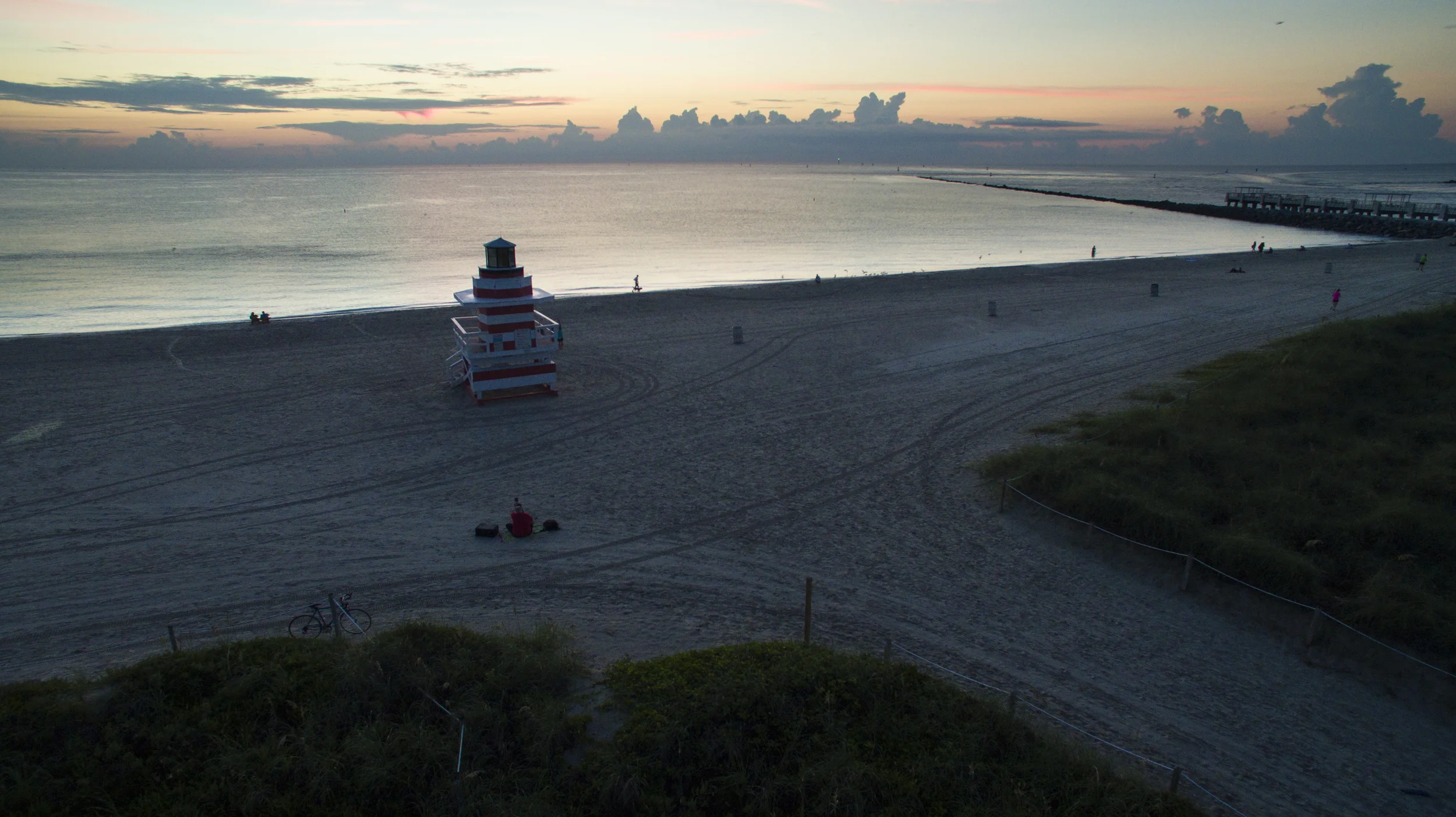 Making a Landscape photo on Miami Beach. 
