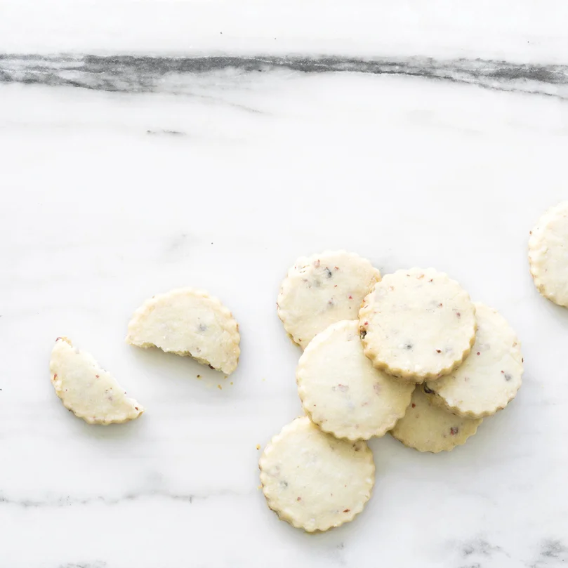 pink peppercorn shortbread