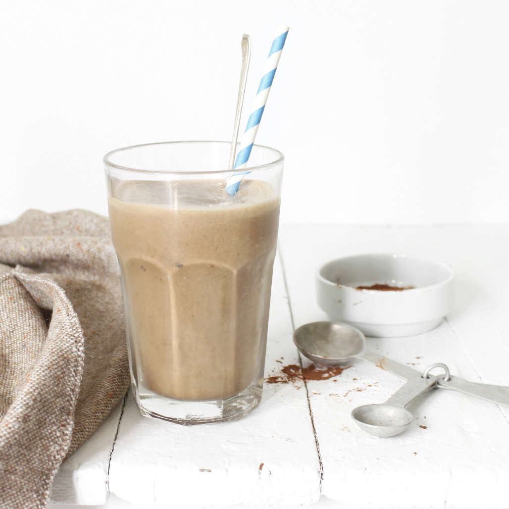 chocolate-y banana smoothie