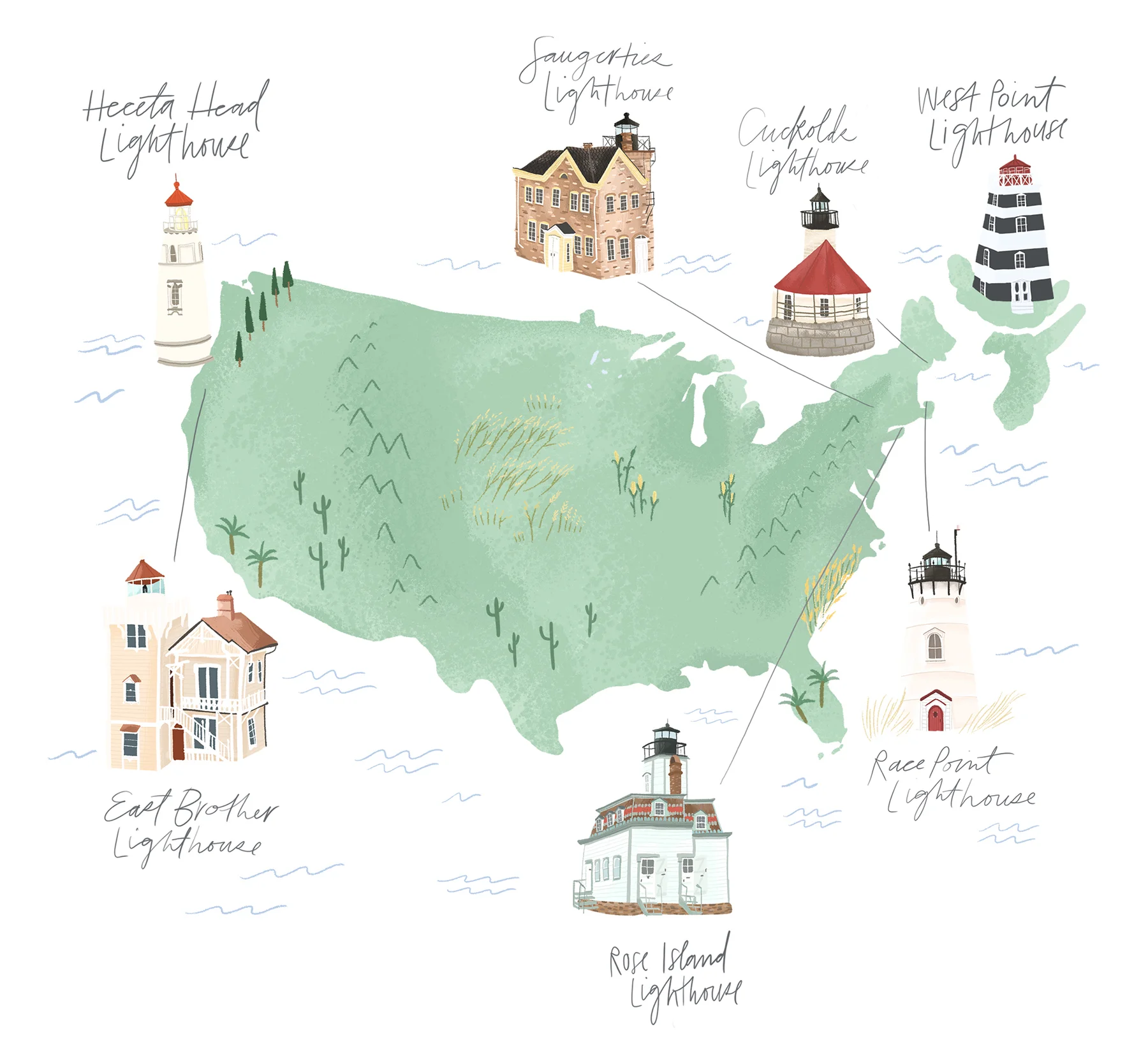 lighthouse map