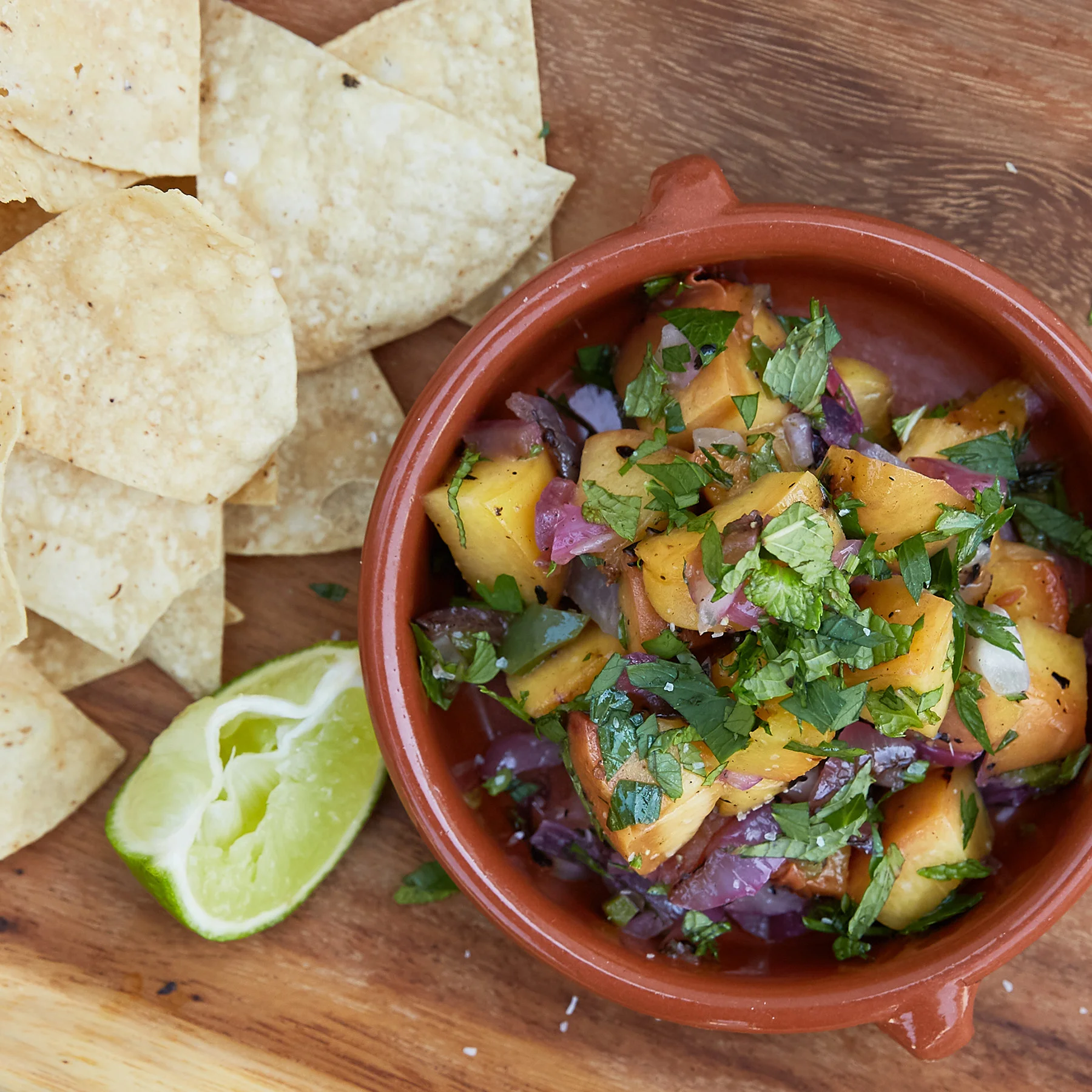 grilled peach salsa