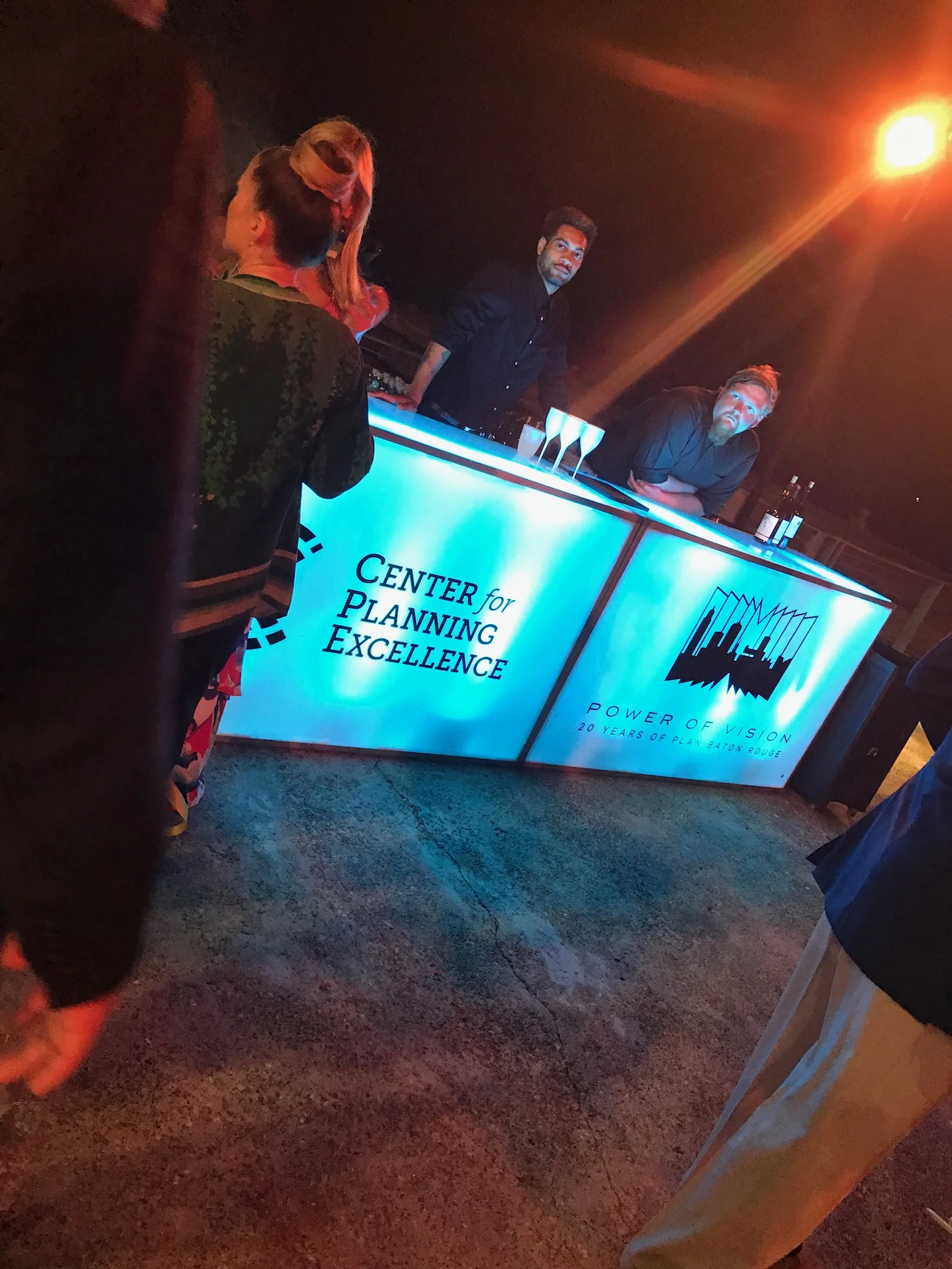 See Hear Productions provided a cool lighted bar.