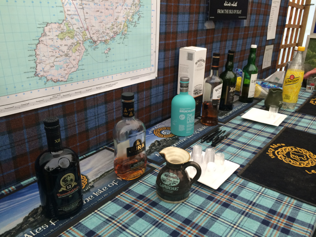 A scotch tasting held at the Islay booth...why yes...yes I am very interested in visiting Scotland...for birds and other things. 