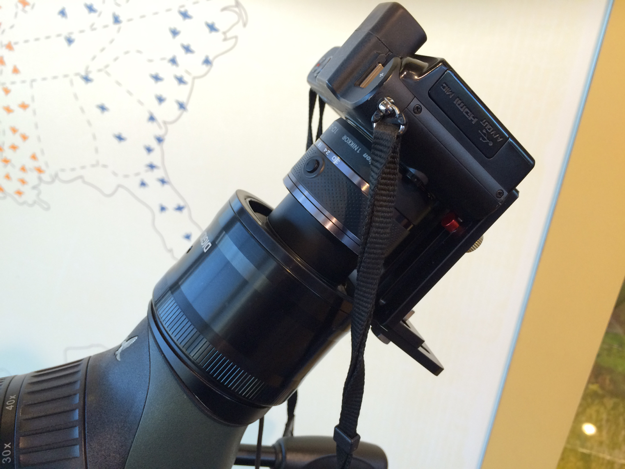 This is what the Digidapter looks like attached to my spotting scope.