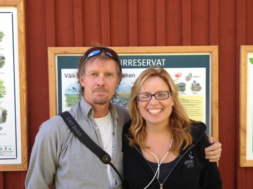 Daniel Green with me in Sweden. He helped us find lesser-white fronted goose. 