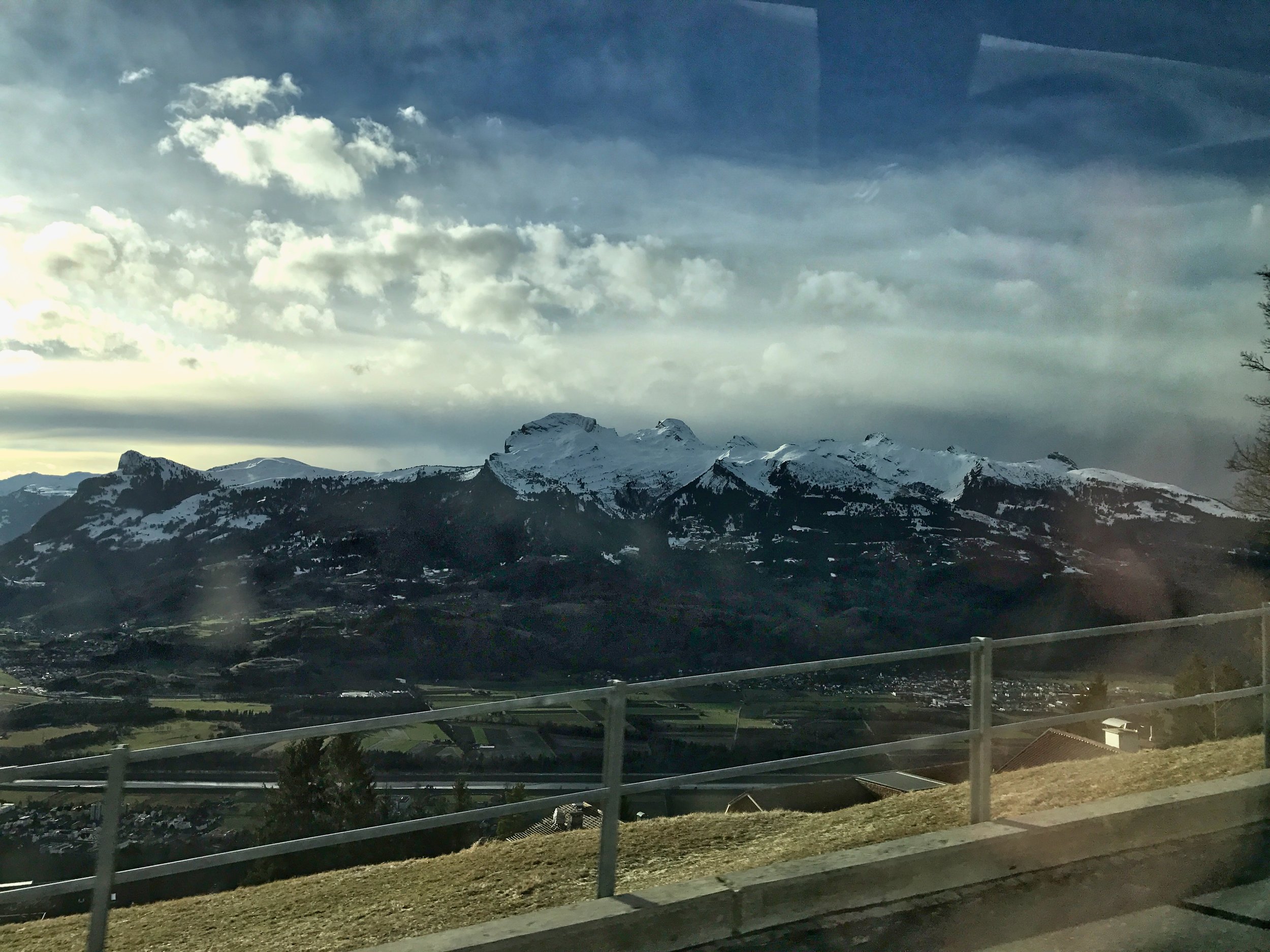 A beautiful drive up overlooking almost all 62 square miles.