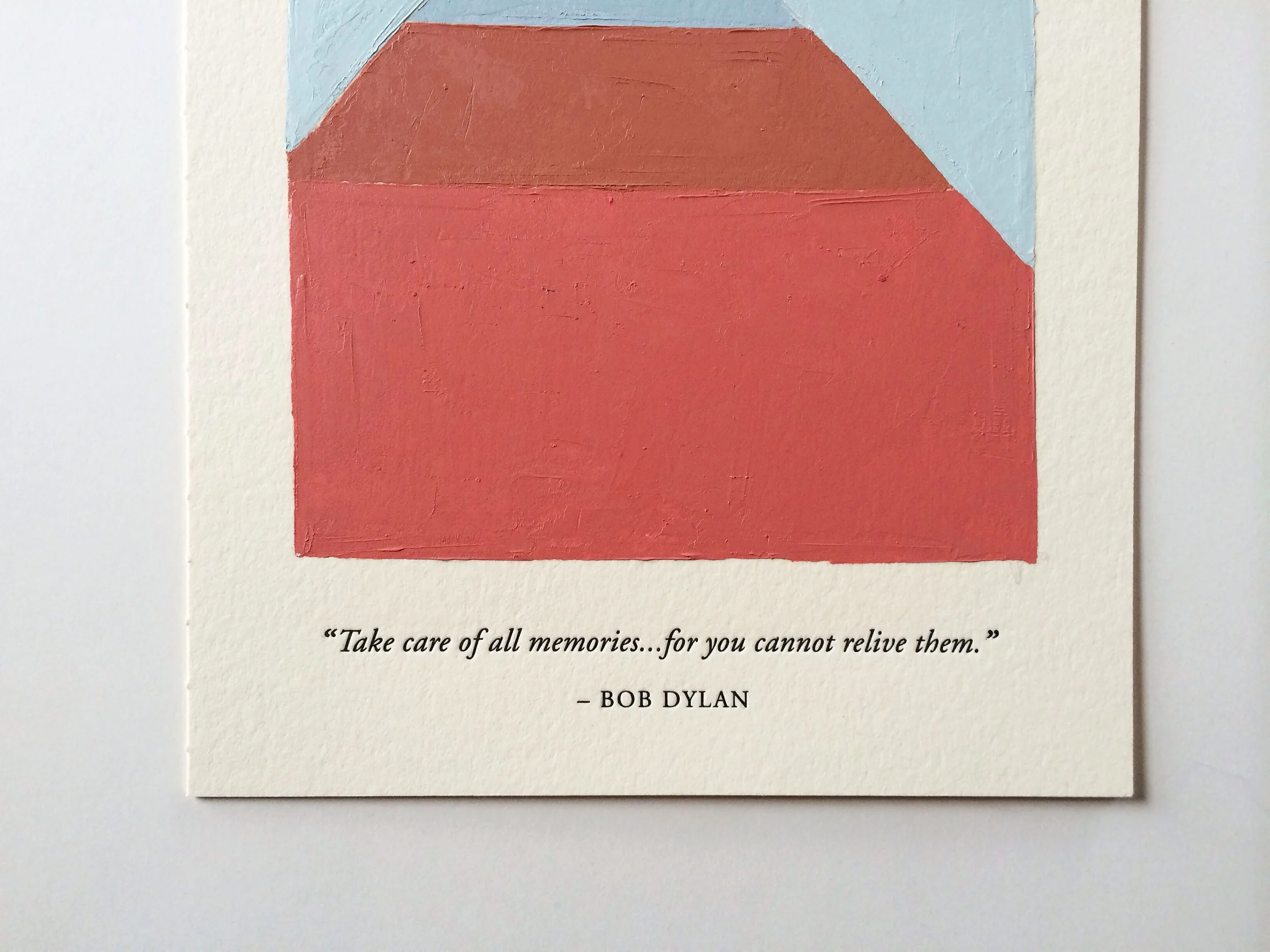 Memory Card with Bob Dylan Quote | www.ofnotestationers.mom