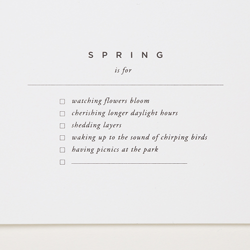 Spring is for | Of Note Stationers