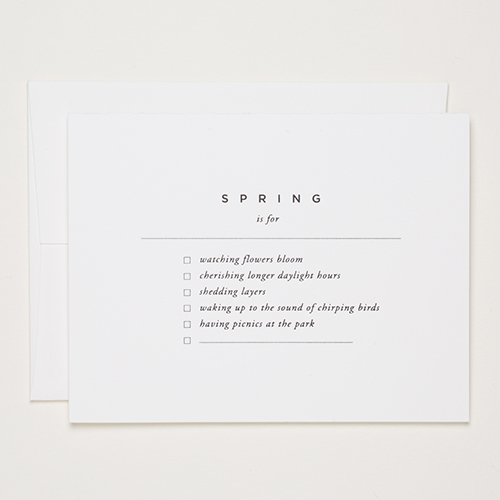 Spring is for | Of Note Stationers