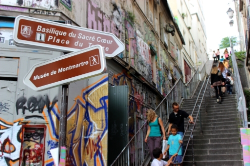 When in doubt, take the stairs and earn those croissants...