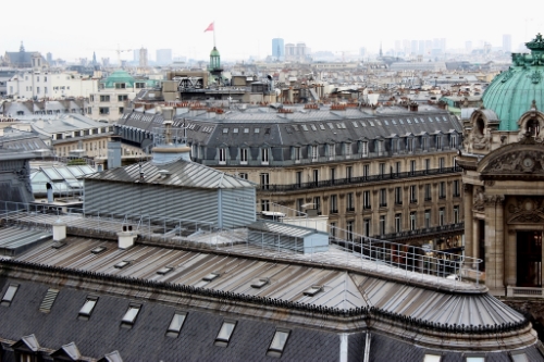 Views of the rooftops from Galeries Lafayette (FREE!)