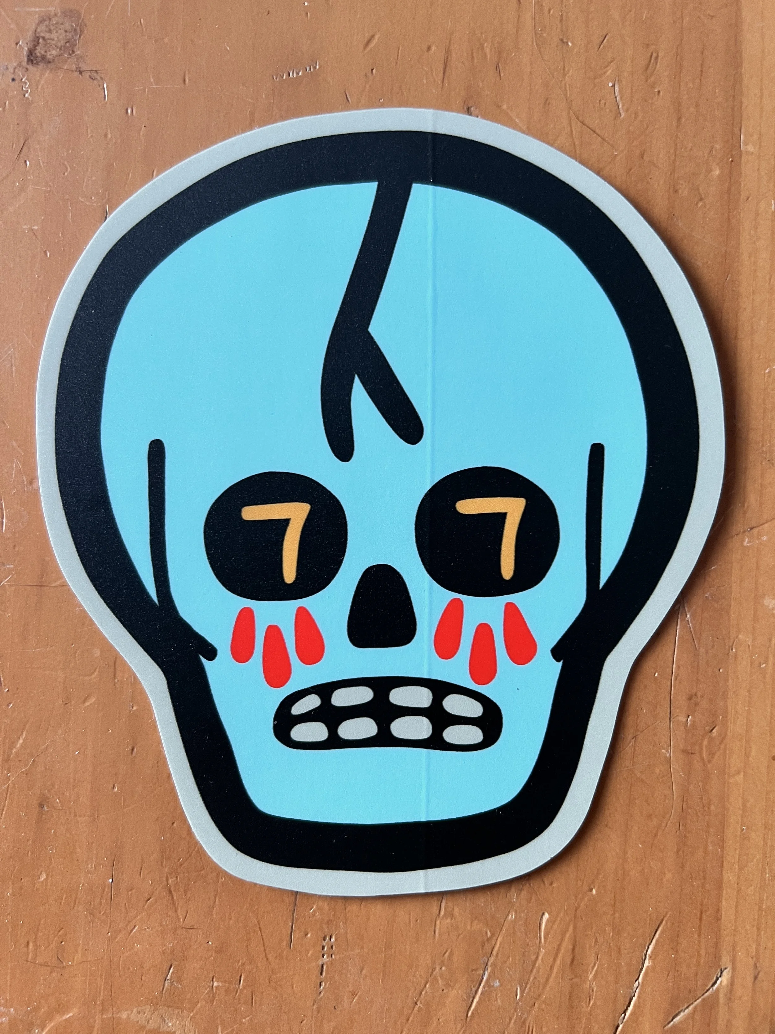 "Blue Skull" Sticker