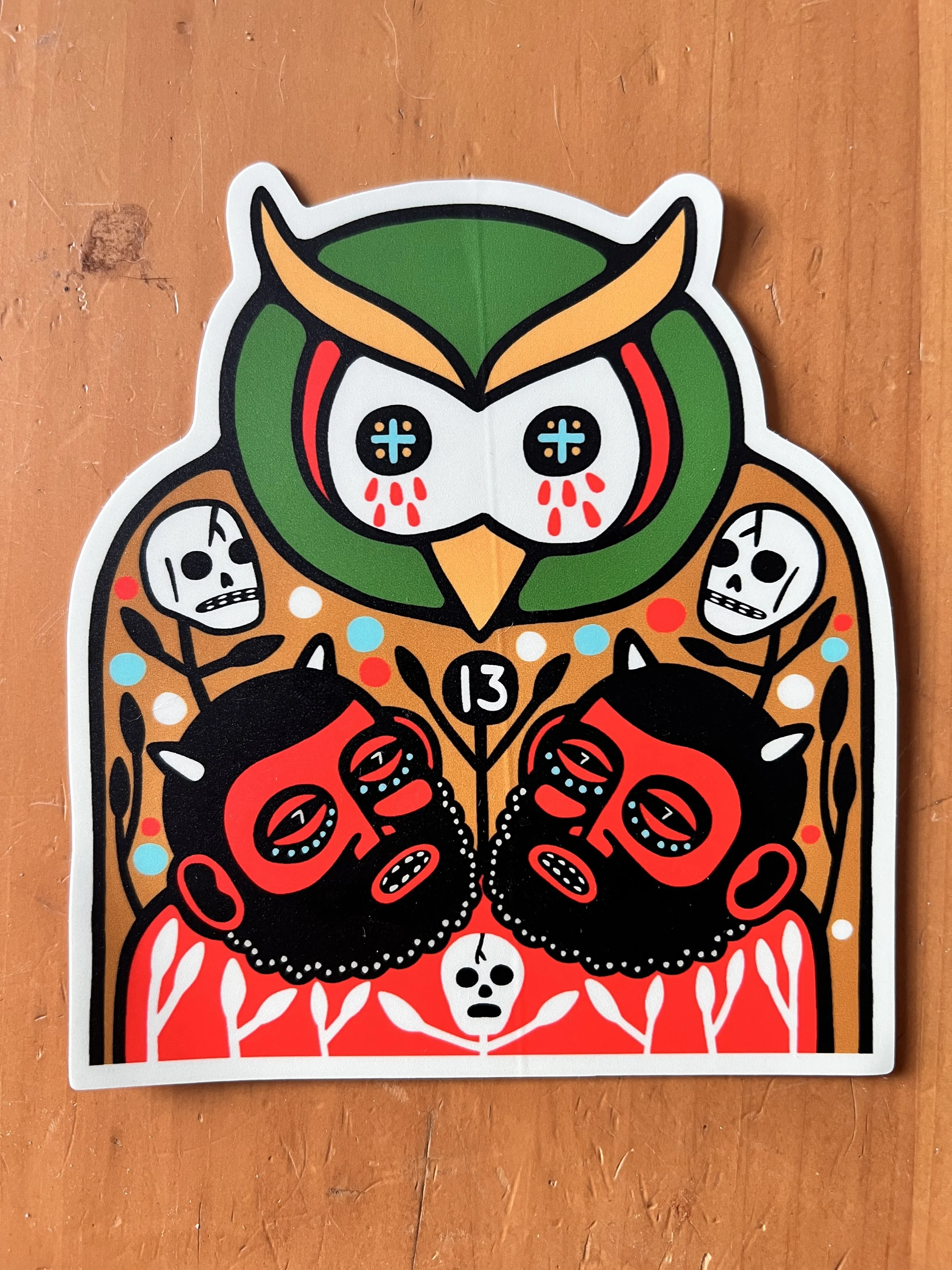"Owl With Devils" Sticker