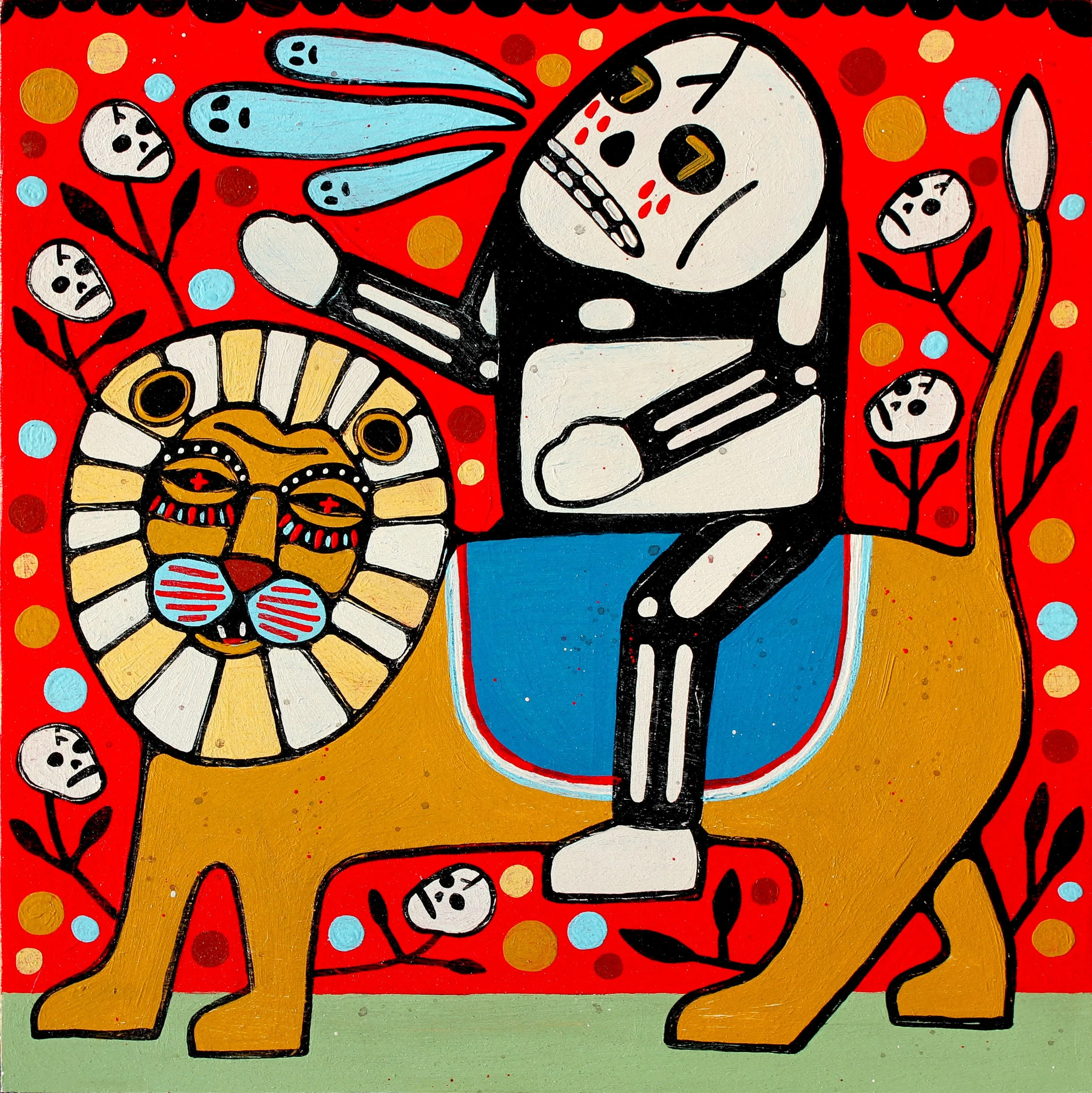 hunting ghosts on a lion.JPG