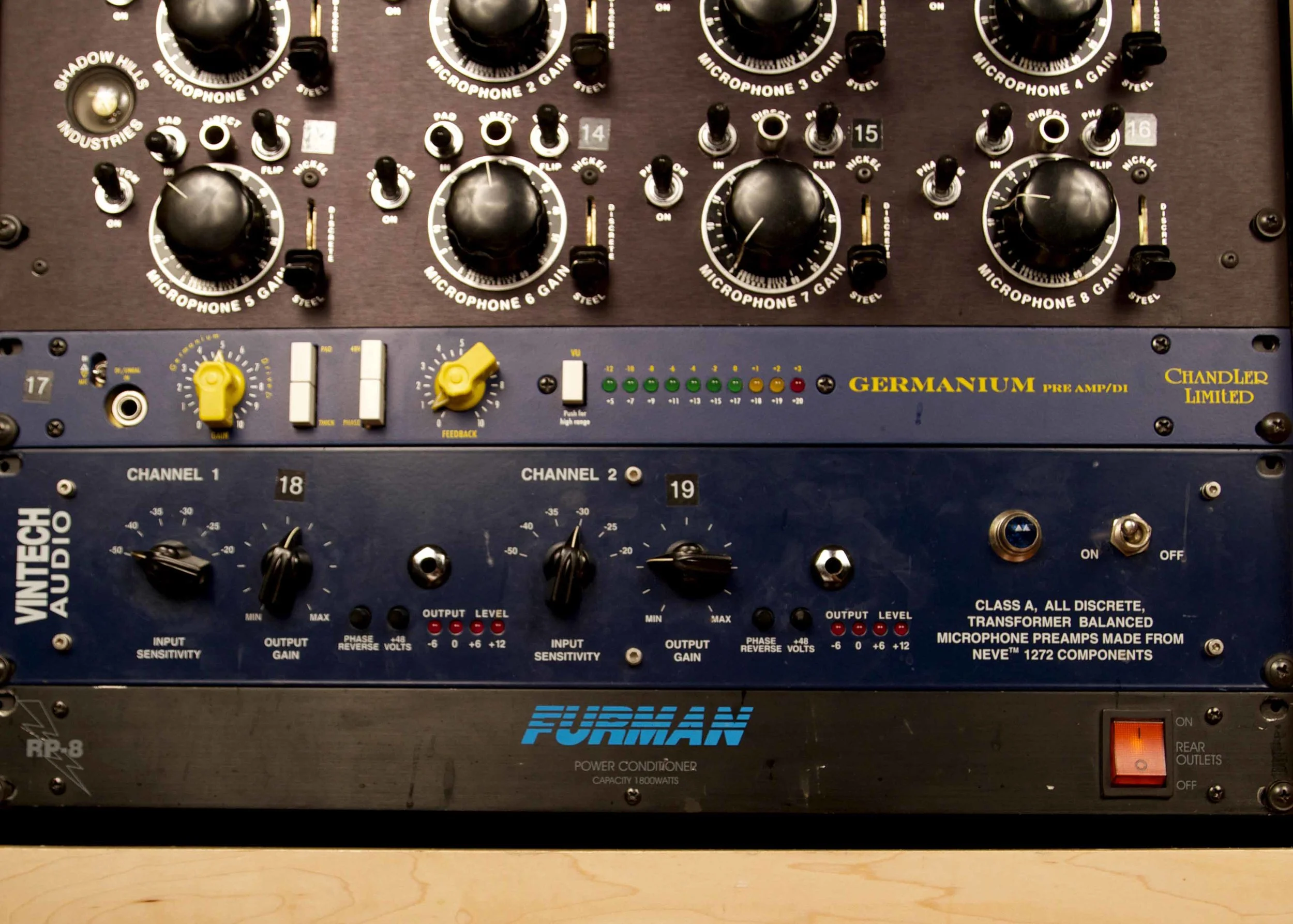 Chandler Ltd Germanium Pre Amp & Vintech Dual 72 Pre Amp