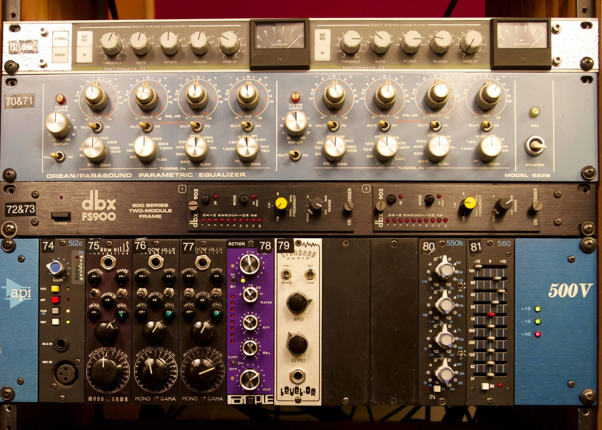 Orban/Parasound 6228, API 550B & API 560