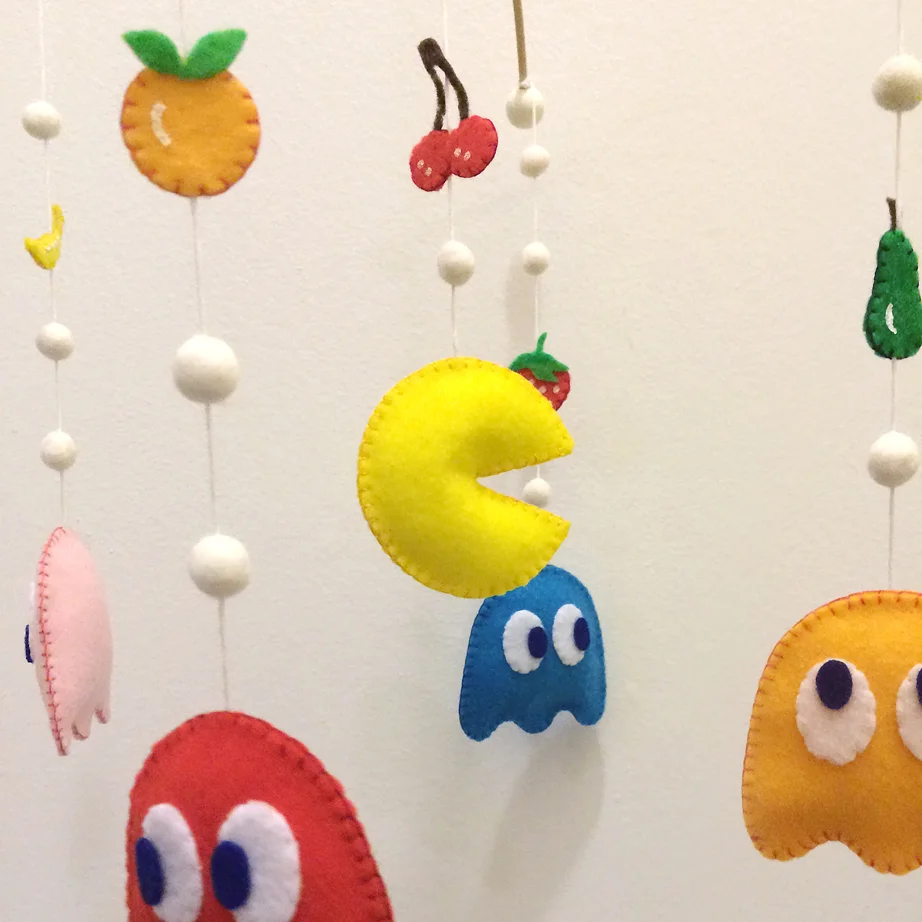 Pac-Man Inspired Baby Mobile