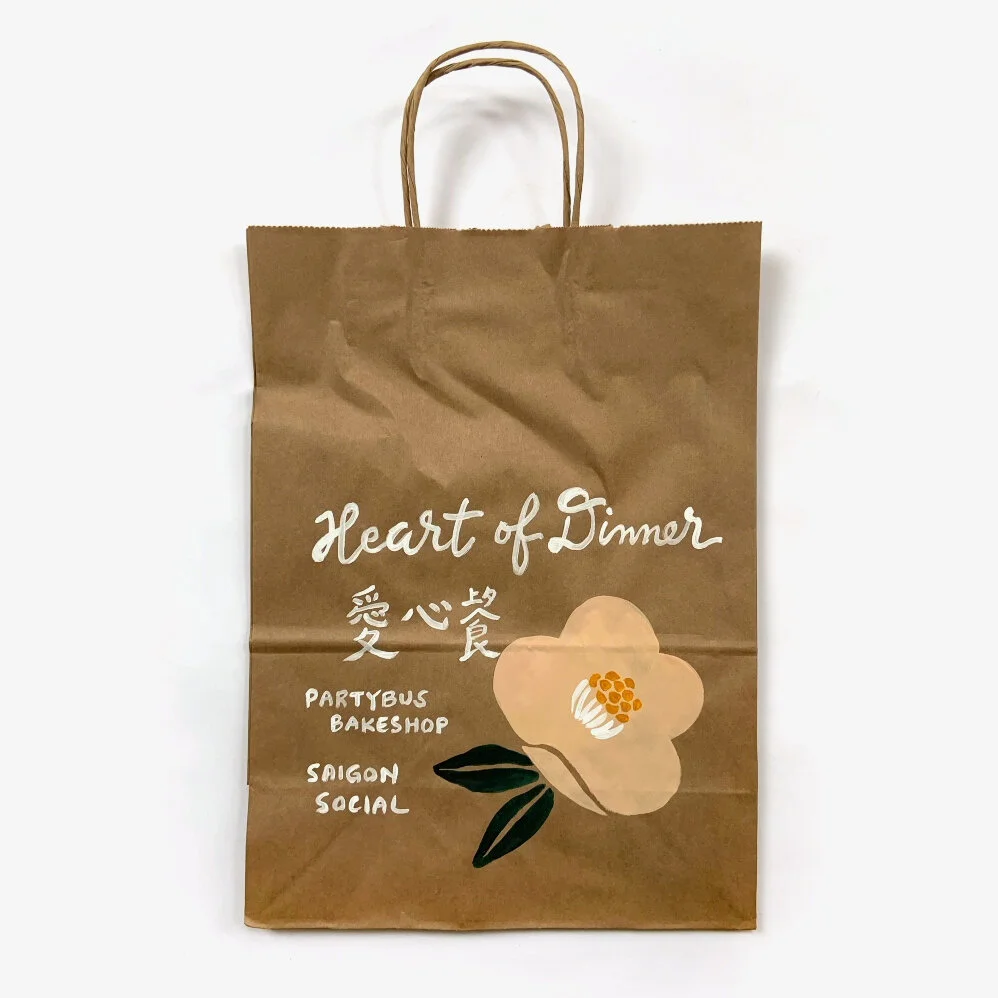 Heart of Dinner Painted Paper Bags (II)