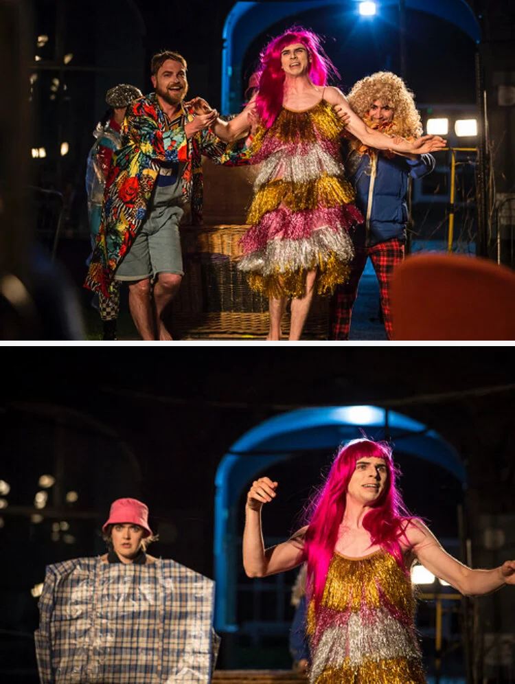  Directed by Lynne Parker, costume design by Katie Davenport, lighting and set design by Sarah Jane Shiels and photography by Ste Murray. Rough Magic, Kilkenny Arts festival August 2018.   