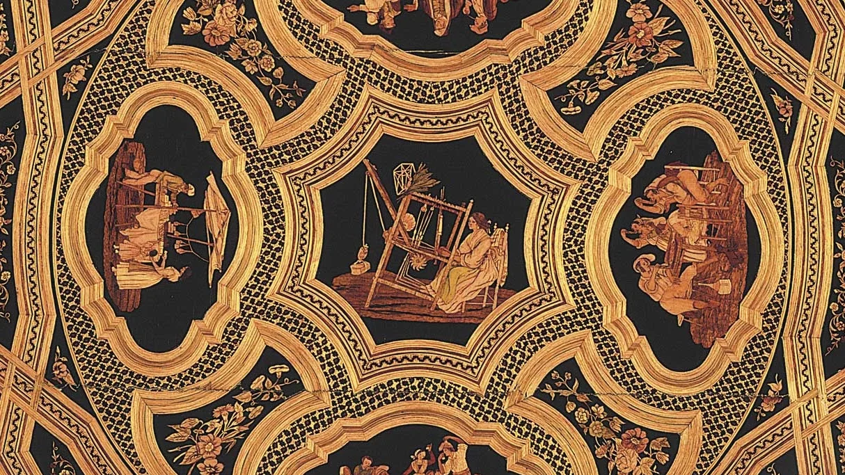detail from the collection of the Museobottega del Tarsialignea Sorrento