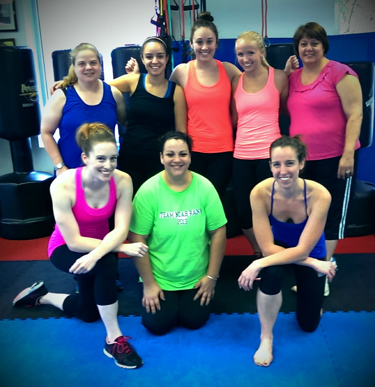 The wonderful women Angela (bottom right) and I are honored to have trained during Agostini's 12 Weeks of Christmas Fitness Challenge (2013-2014).