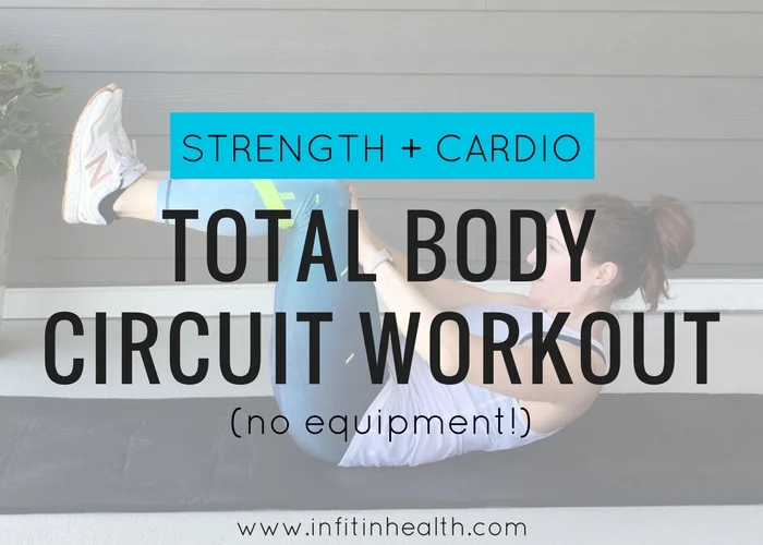 Strength Cardio Total Body Circuit Workout No Equipment