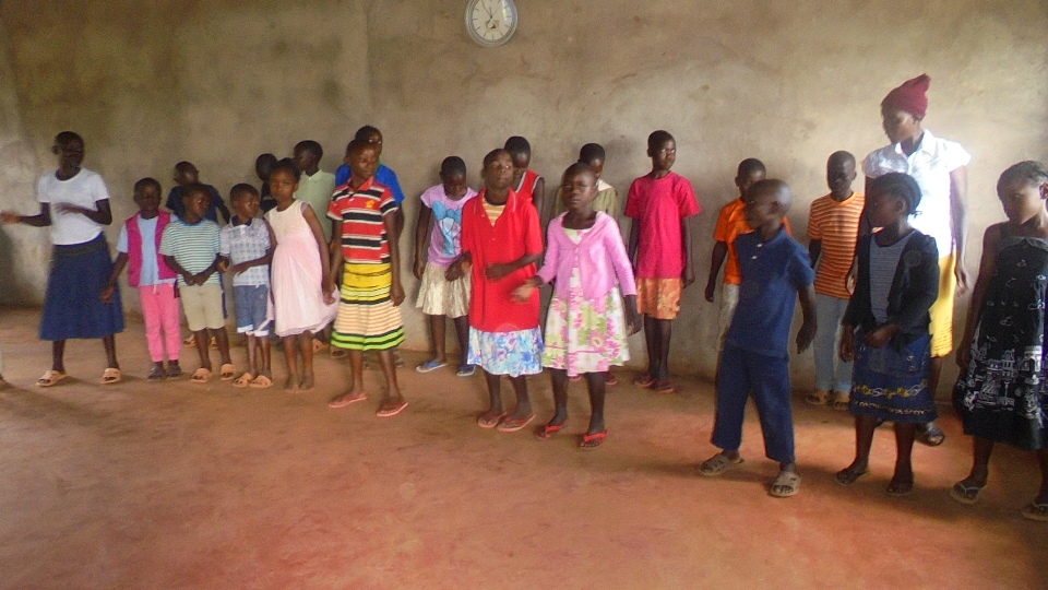 Sunday school performing praise dance