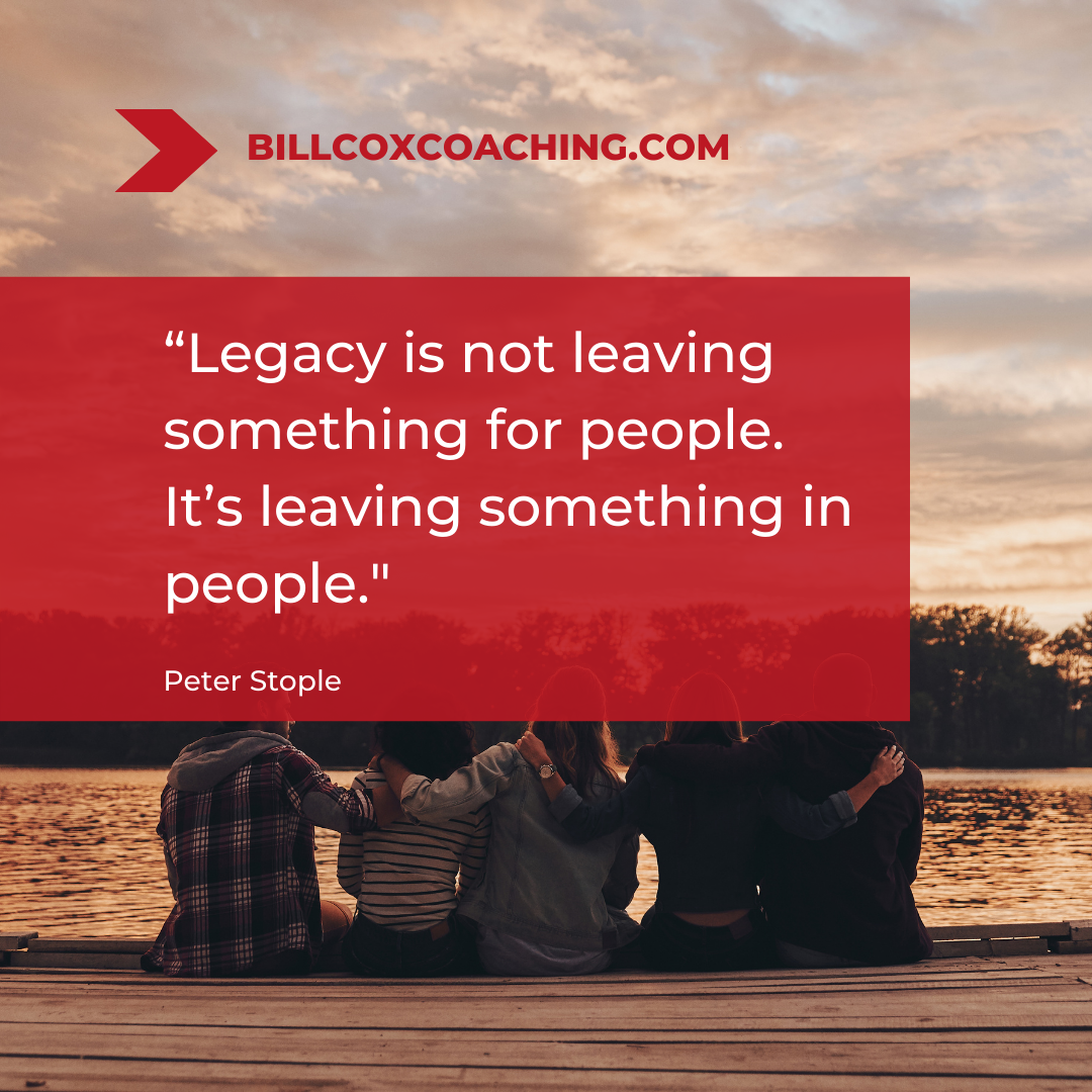 The most important thing you leave behind.