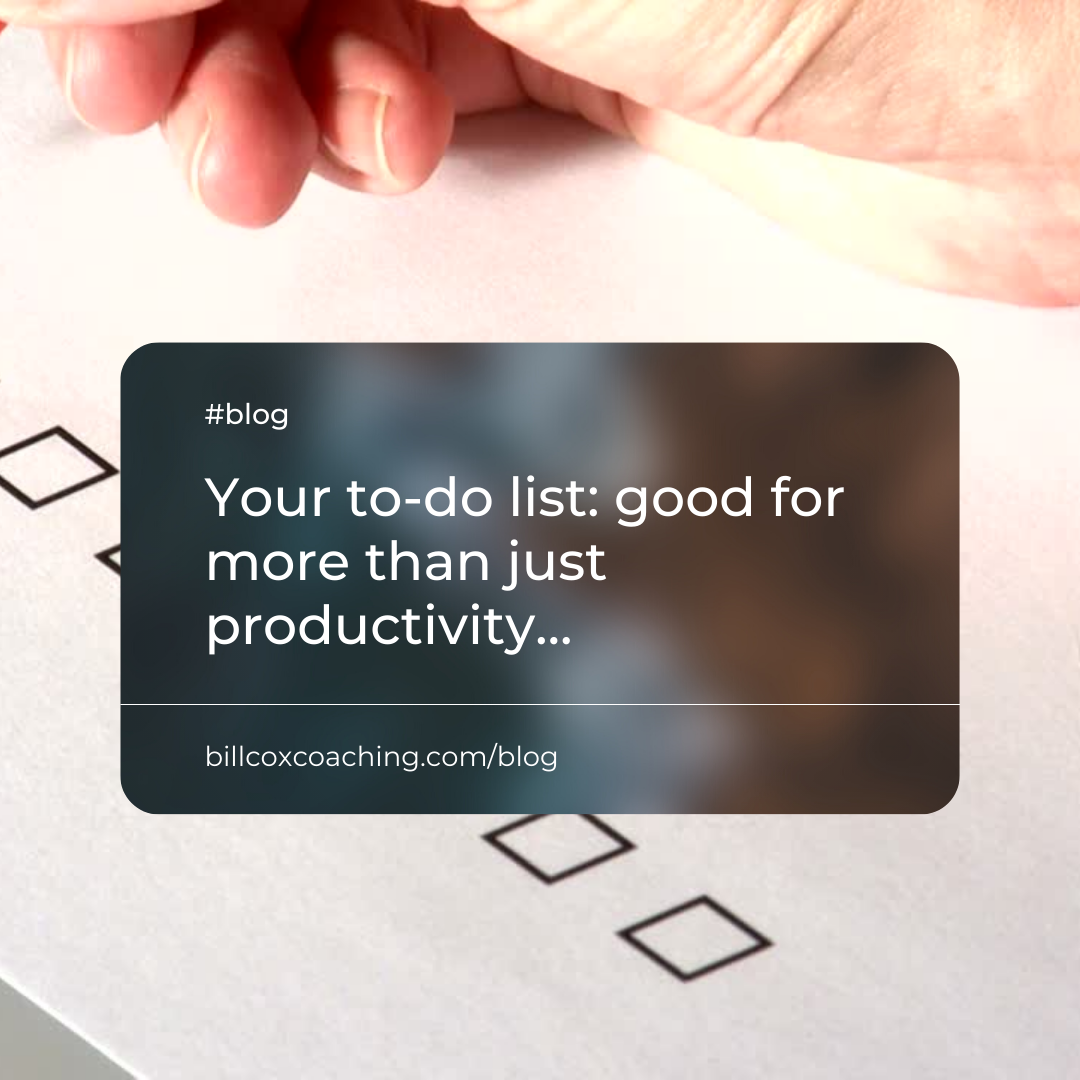 Your to-do list: good for more than just productivity… ☑️
