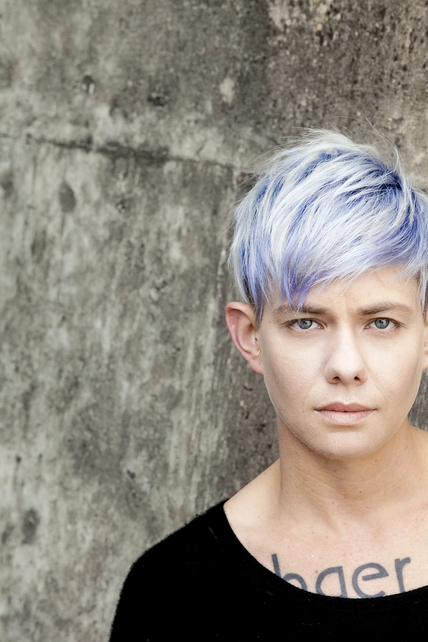 One of the pics we shot for our ad. Feb 2014 We cut and colored the hair. Goldwell color and ellumen.