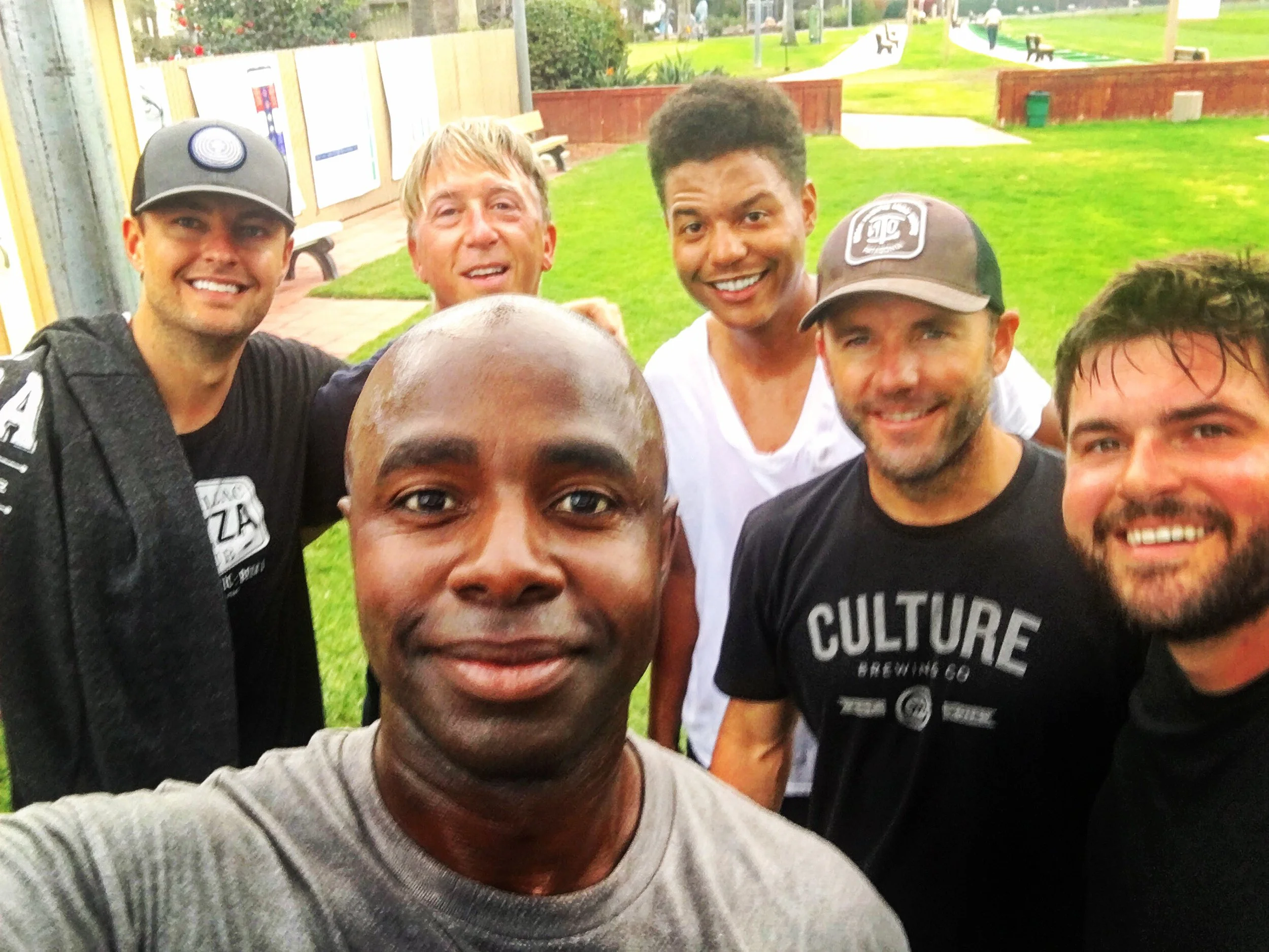 Coach Milo finished workout with a few of the guys from his men's class.