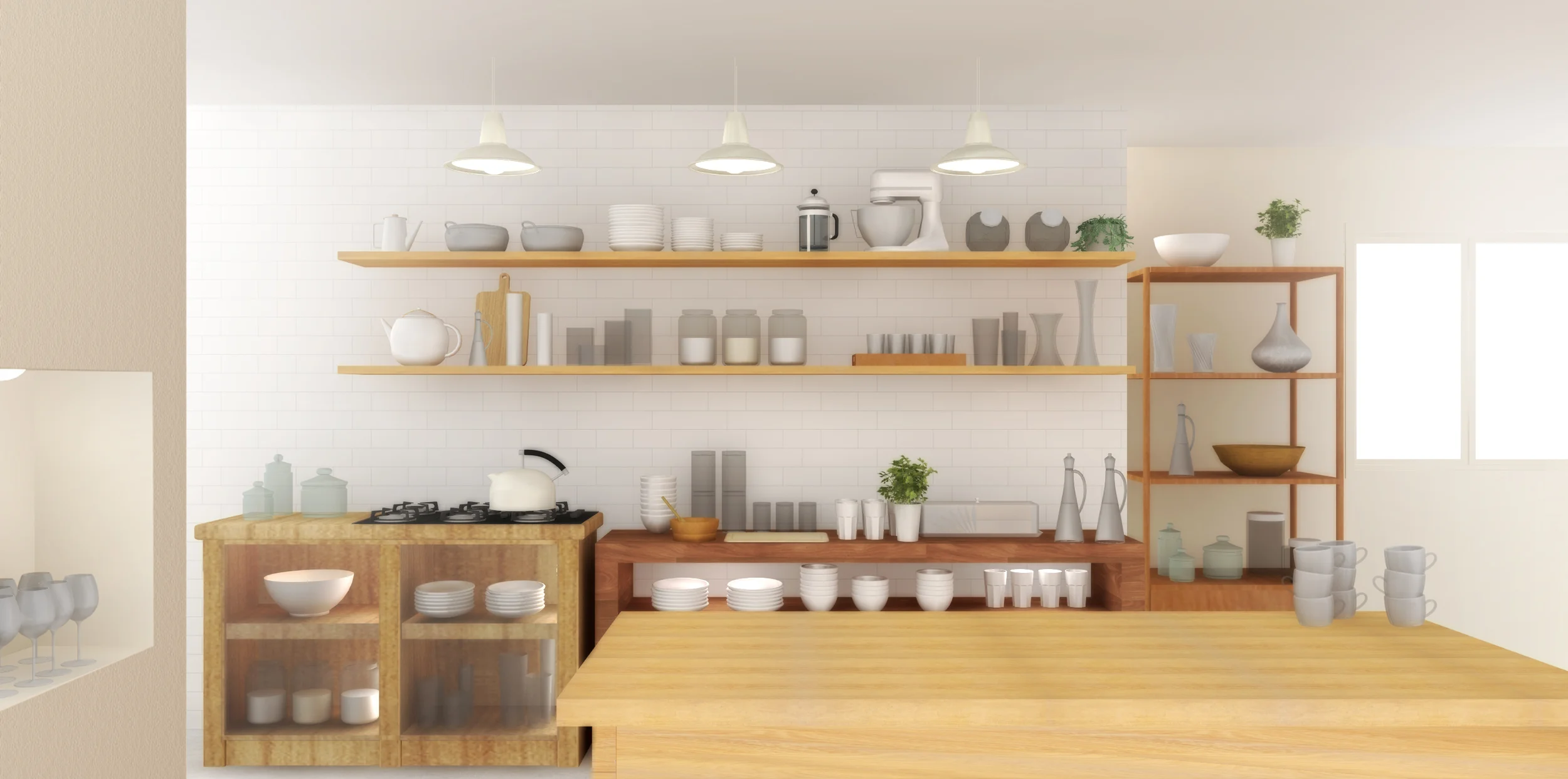  modelo 3d - cozinha  kopenhagen  