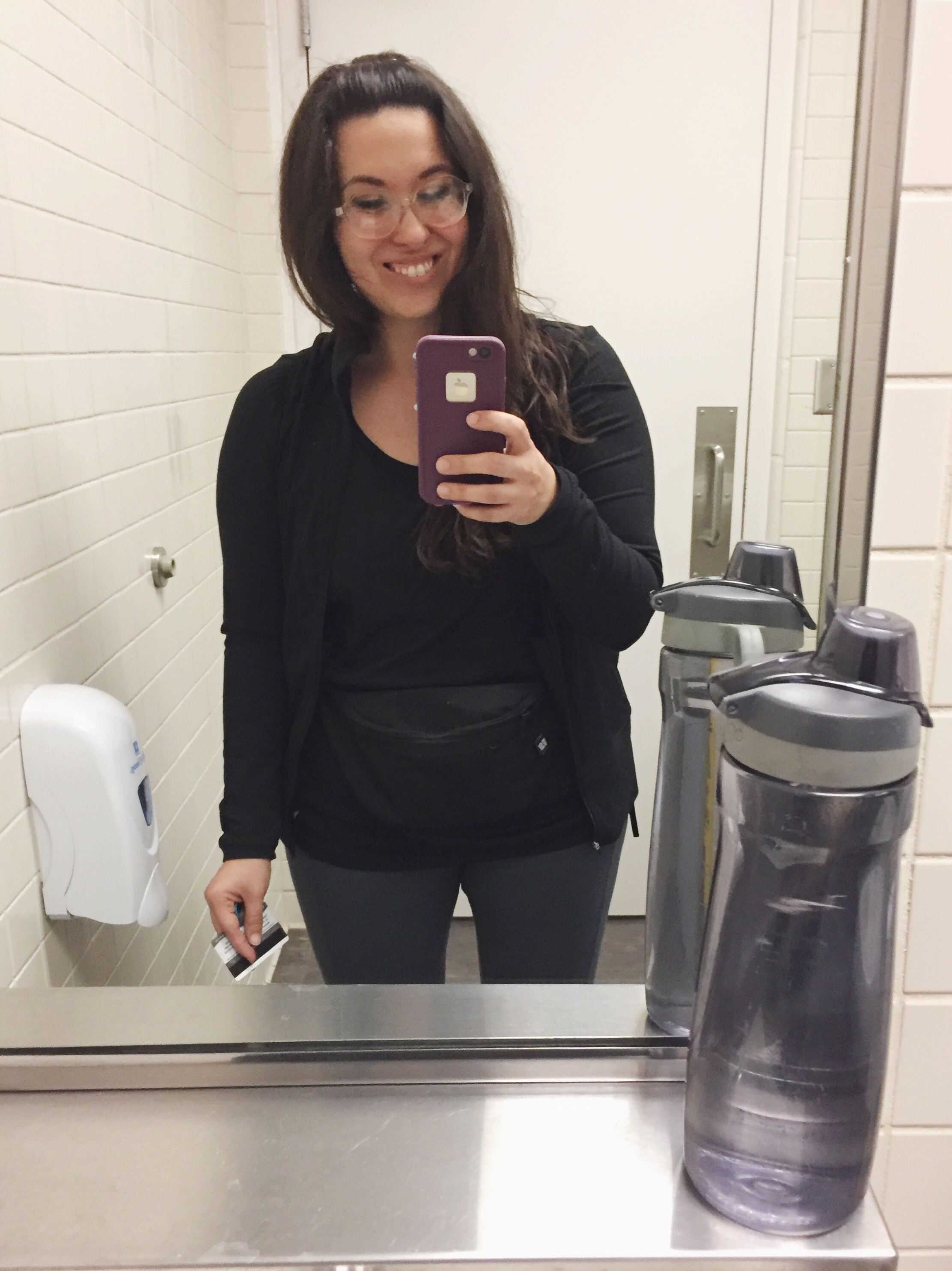 Wireless headphones + my fanny pack are always in my gym bag. Sometimes I study for tests by reading notes on my phone while I'm on the elliptical.