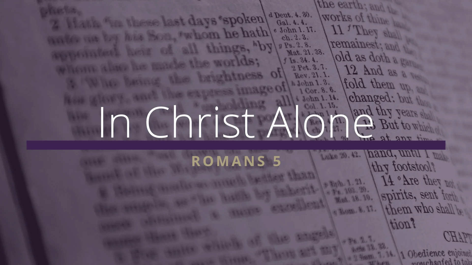 Christ Alone
