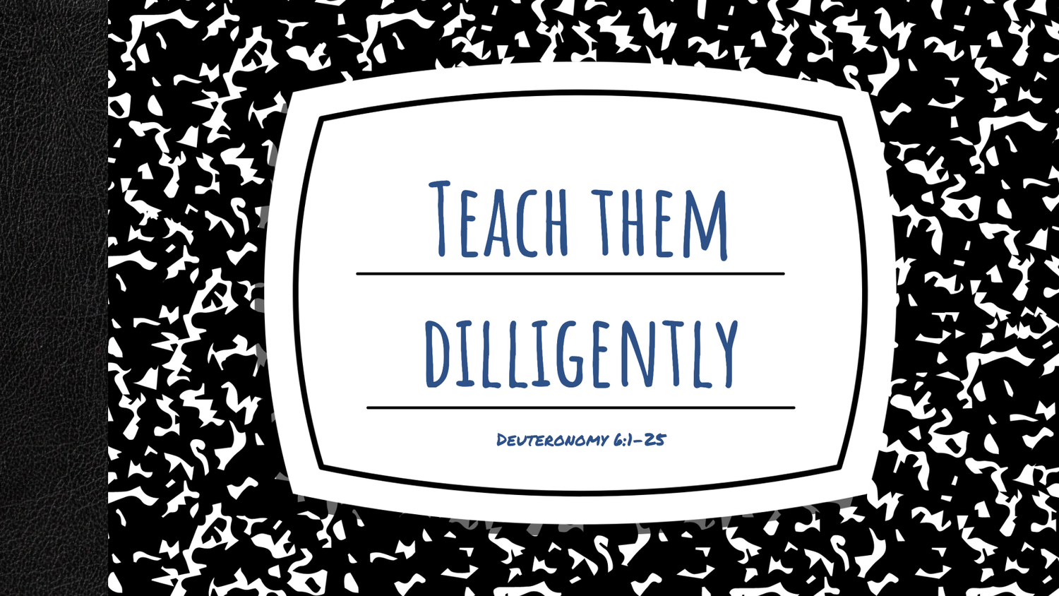 Teach Them Diligently | Deuteronomy 6:1-25 episode artwork