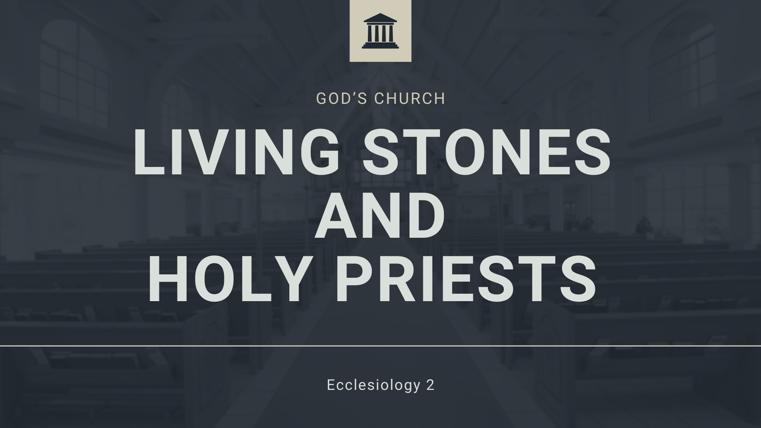 Living Stones and Holy Priests | Ecclesiology 2 | Ephesians 2:19-22 | 1 Peter 2:1-12 episode artwork