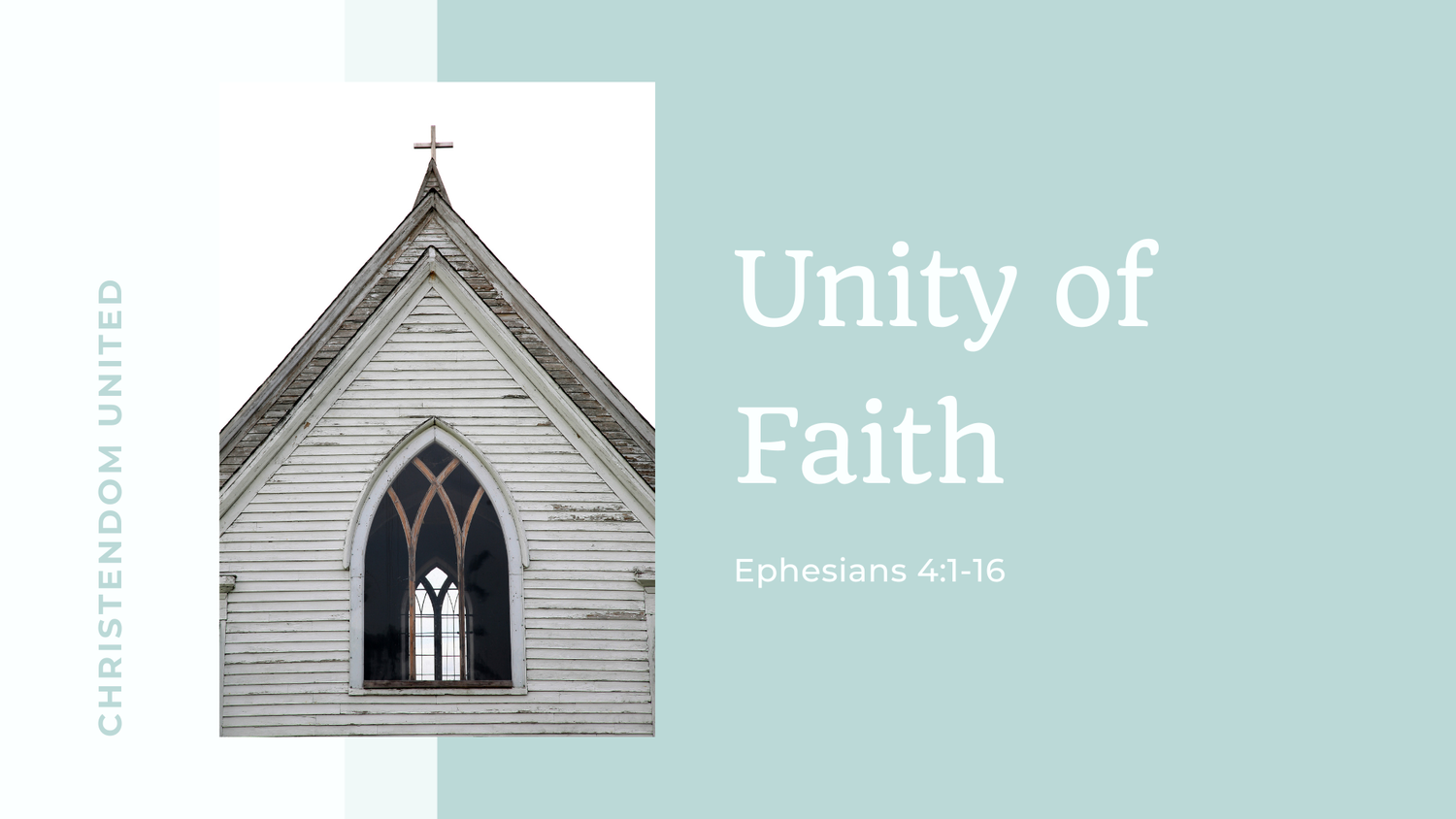 Unity of Faith | Ephesians 4:1-16 episode artwork