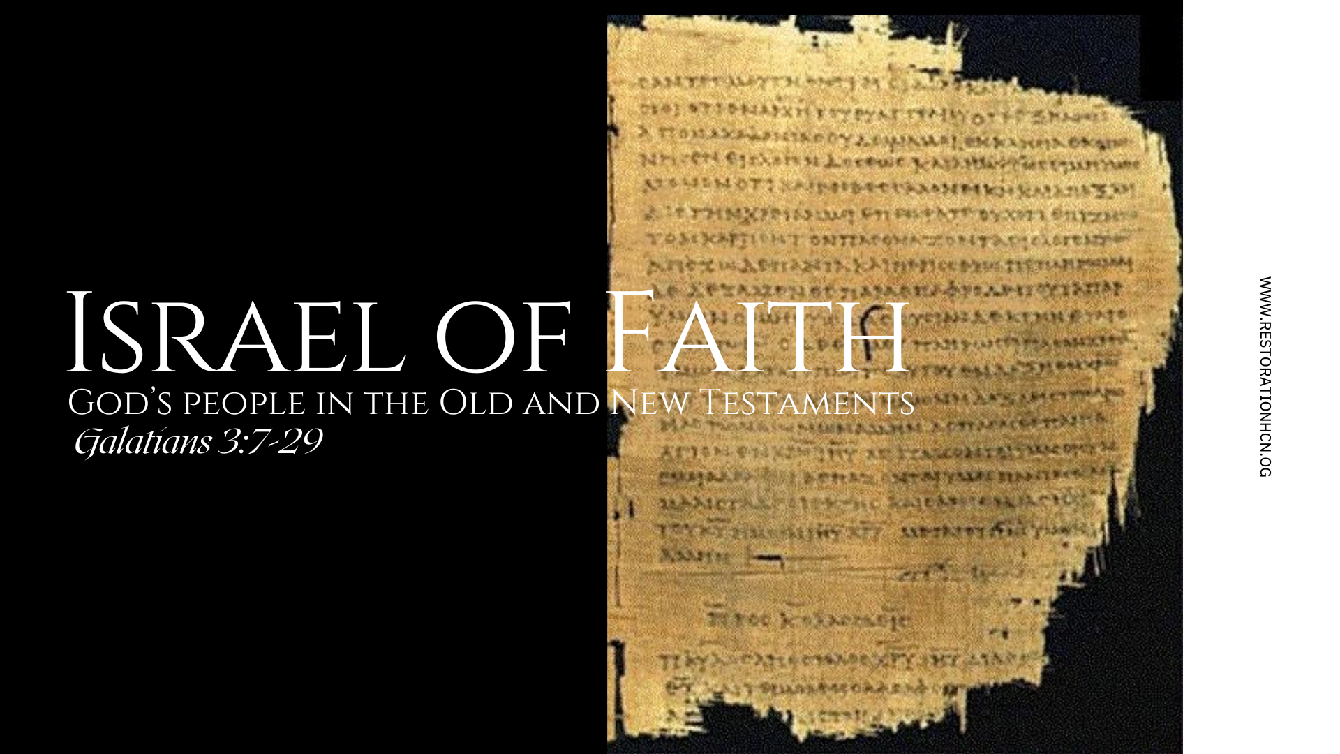 The Israel of Faith | Israel and the Church in the New Covenant | Galatians 3