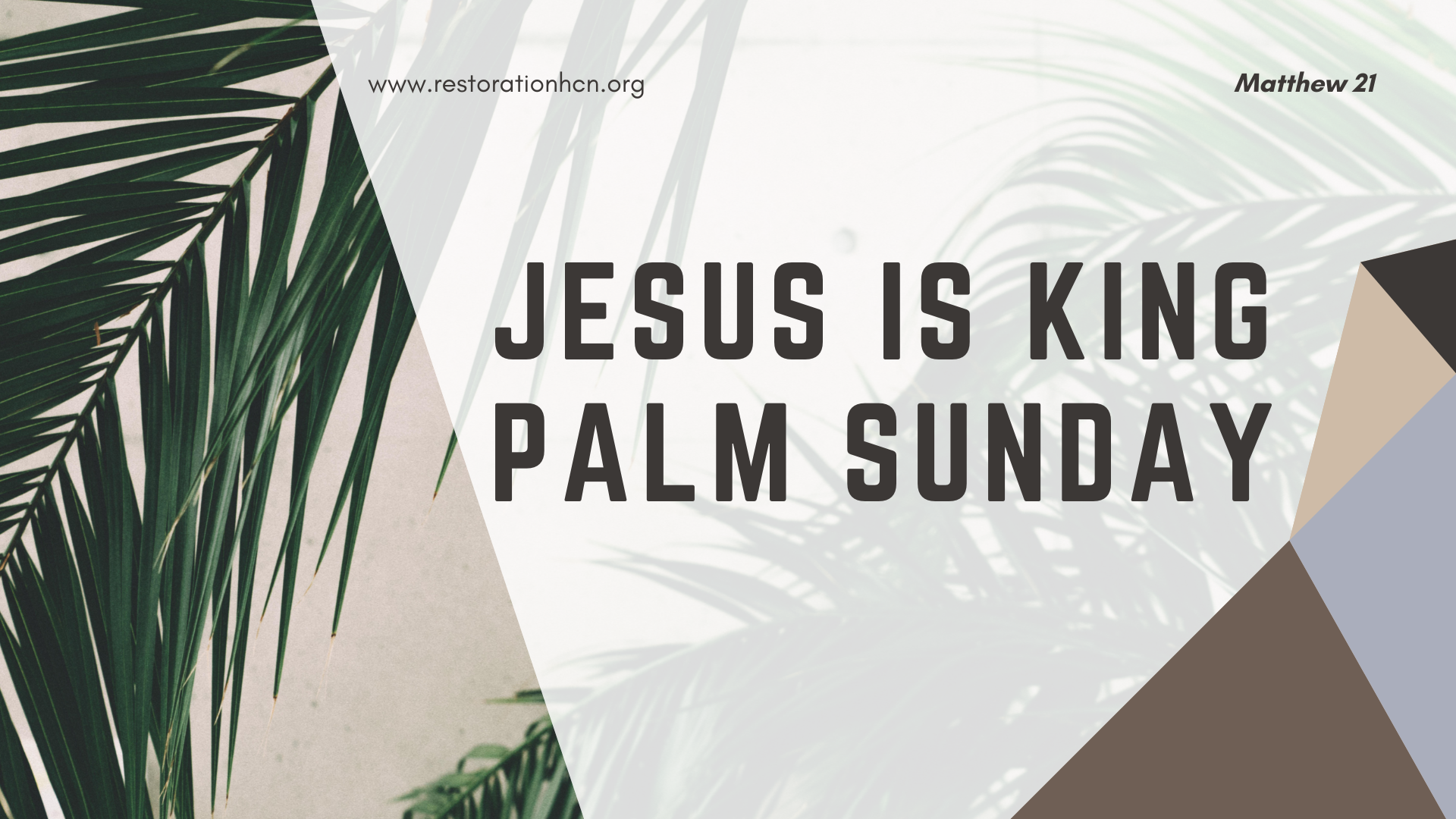 Palm Sunday | Matthew 21