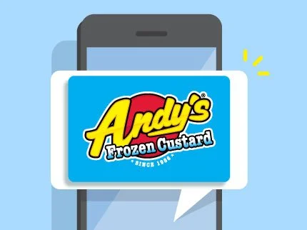 Andy's Frozen Custard Gift Card on Phone