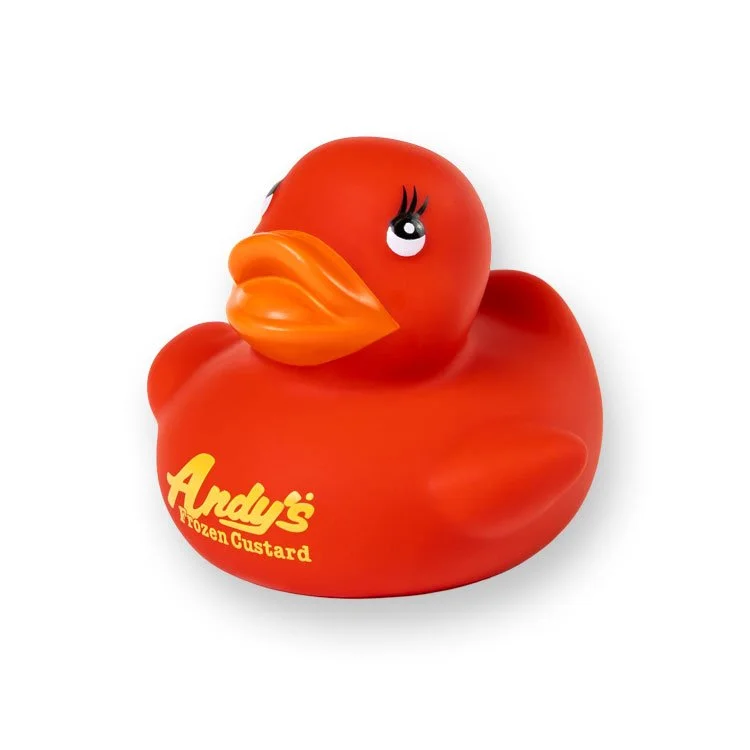 Andy's Frozen Custard Red Rubber Duck Side