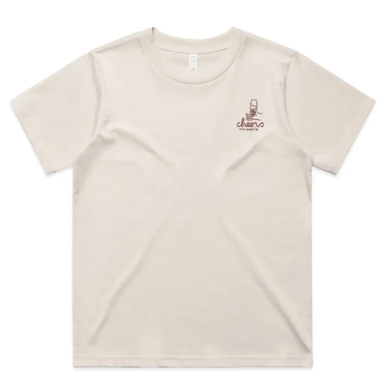 andys frozen custard cheers bone tshirt front