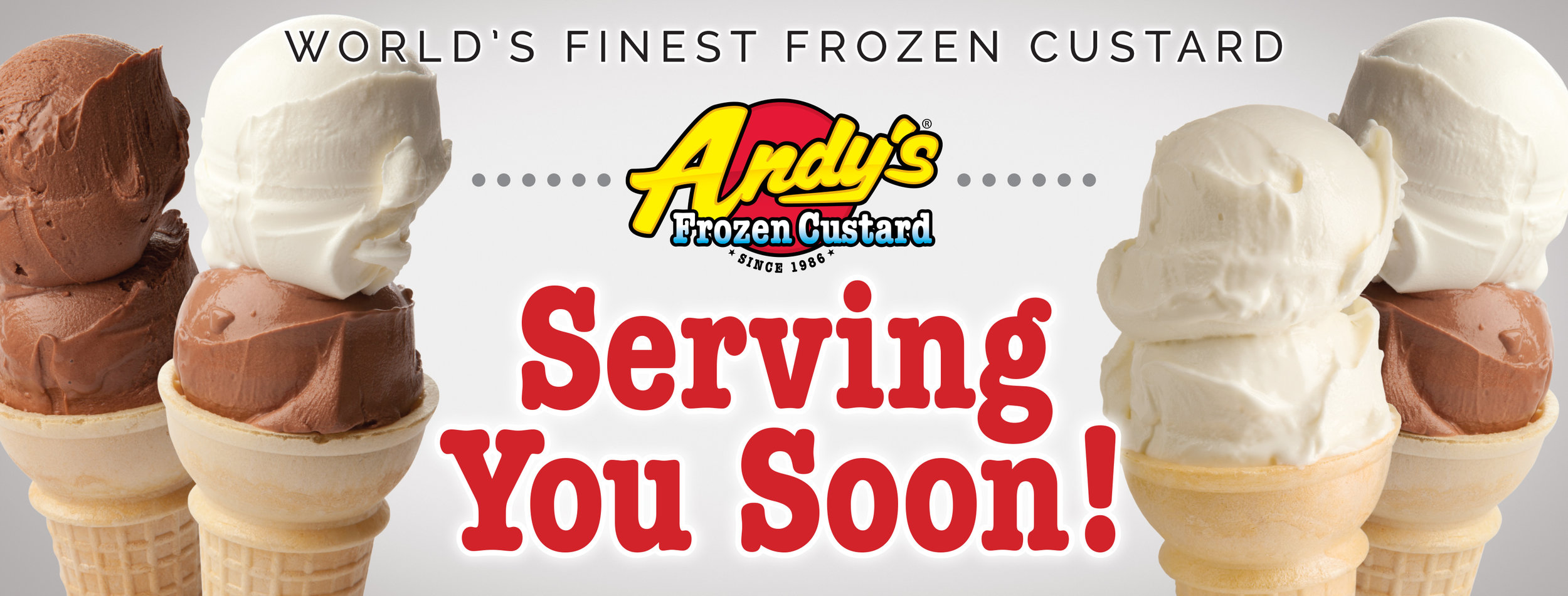 Coming Soon Open Now Andy S Frozen Custard Frozen Custard