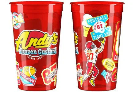 Andy's 87 Concrete Red Collectible Cup