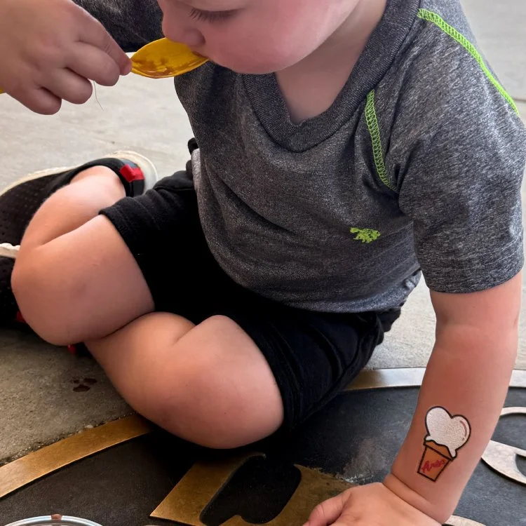 andys frozen custard temporary tattoos boy