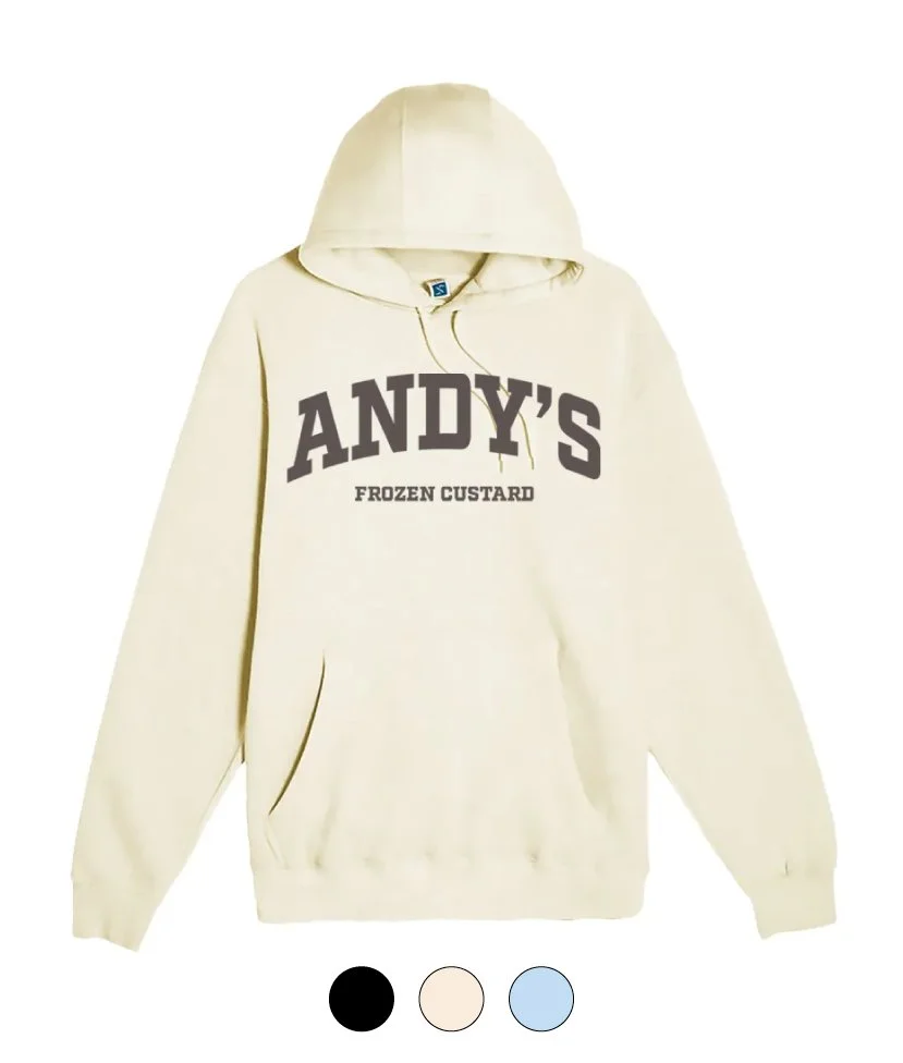 Andys Frozen Custard Block Letters Hoodie
