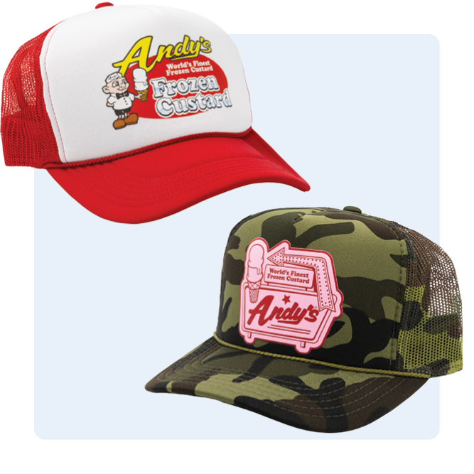Andy's tour hats
