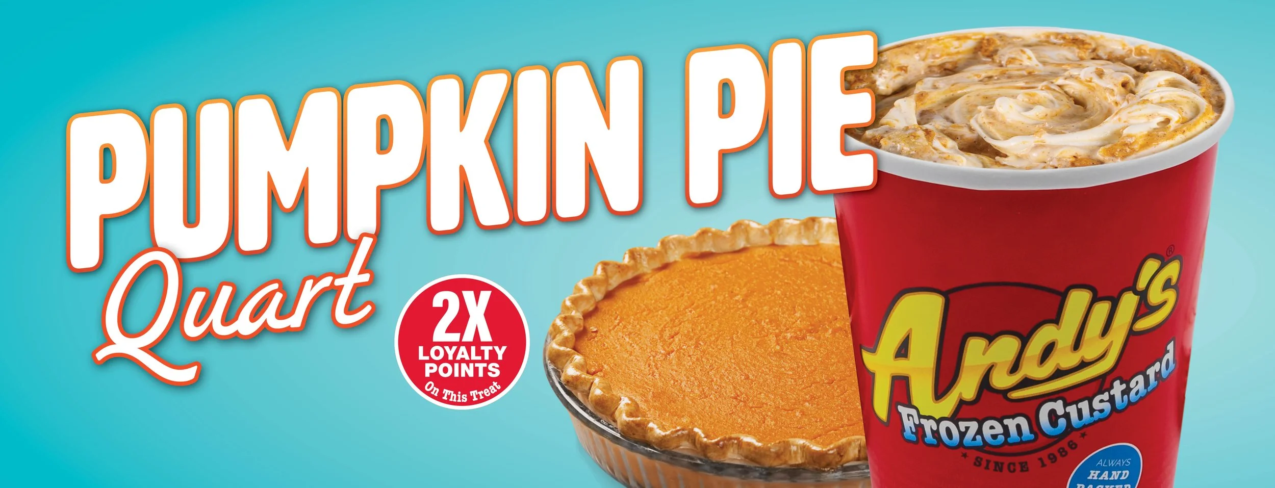 pumpkin pie quart 2x loyalty points on this treat