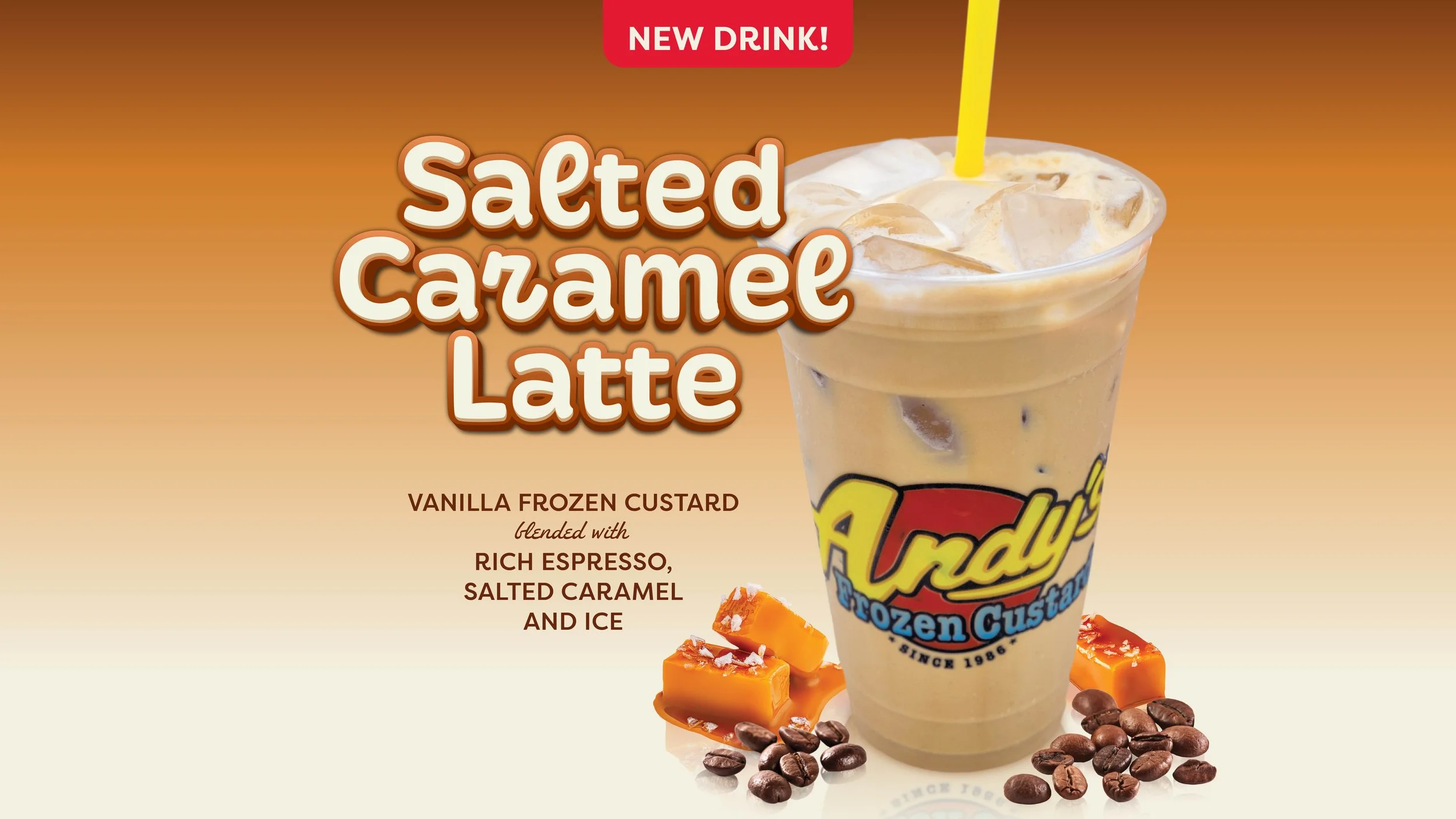 new drink! salted caramel latte